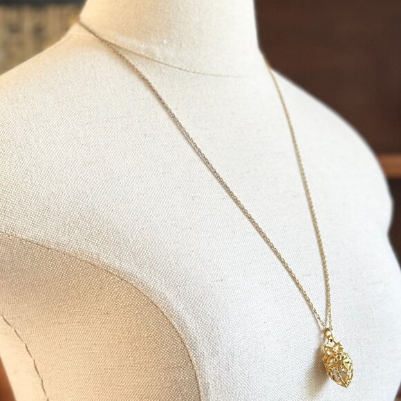 Joan Rivers Secret Of The Scroll Faberge Egg Locket Necklace Adjustable 26"-29" - Picture 3 of 5